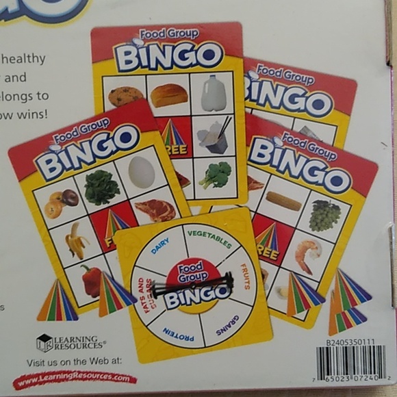 Kids Game Food Recognition Bingo New - Picture 2 of 6